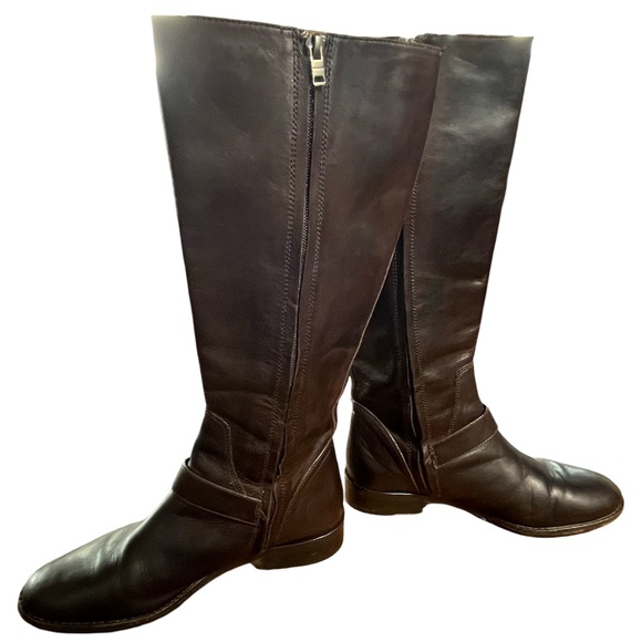 COACH Women’s BRYN Leather Riding Boot Size 7.5 Brown Equestrian Neutral - Picture 7 of 16